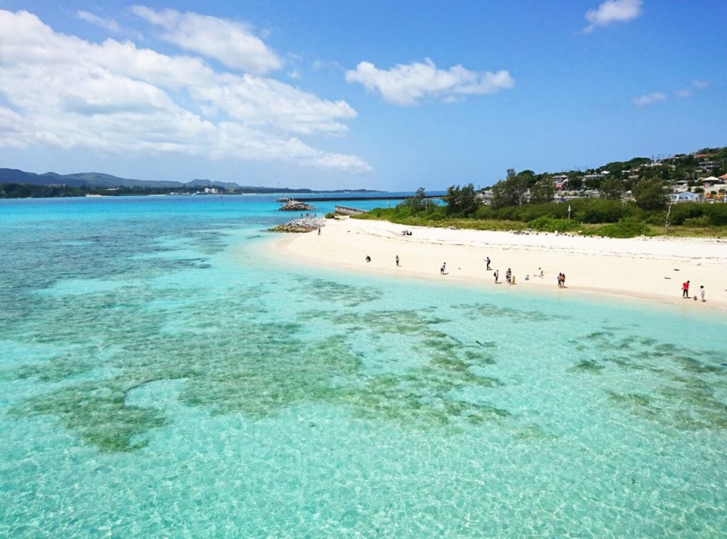 Paradisiac beach of okinawa